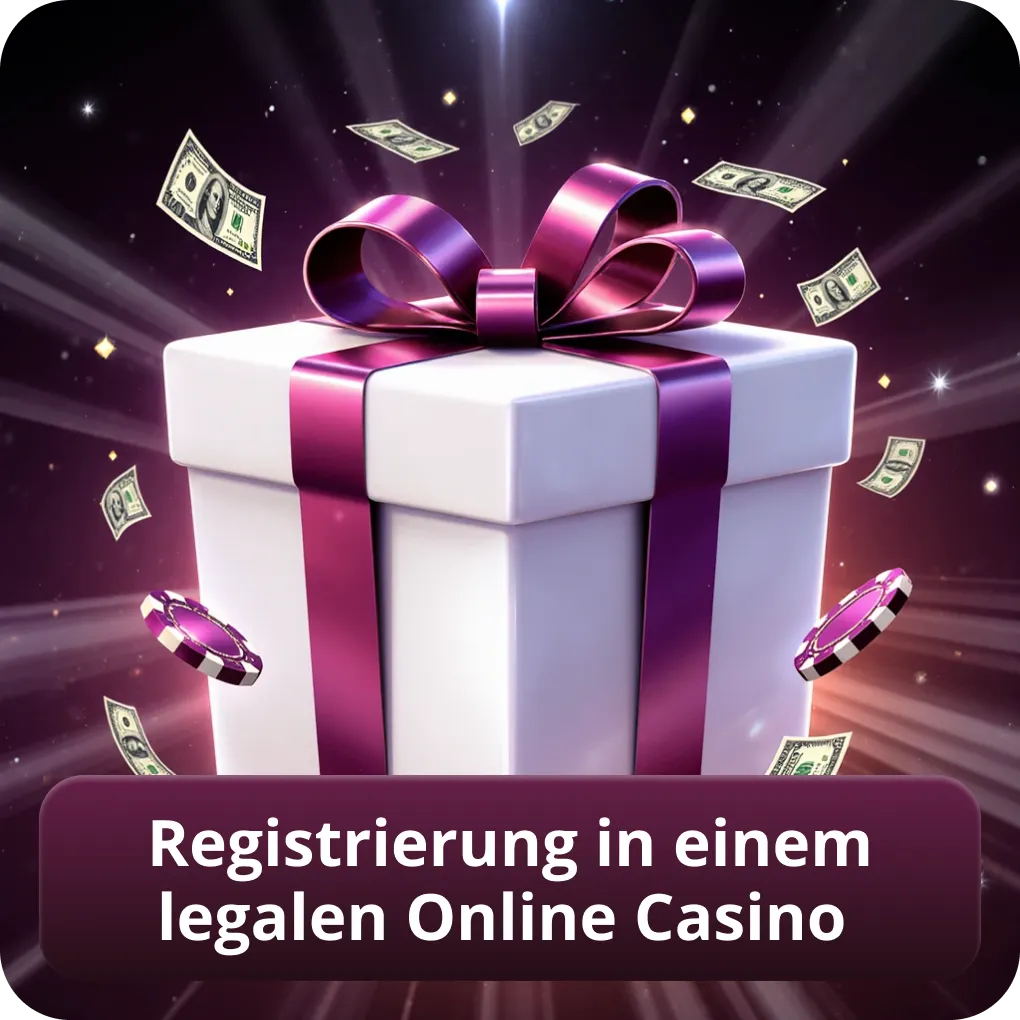 Registrierung in einem legalen Online Casino